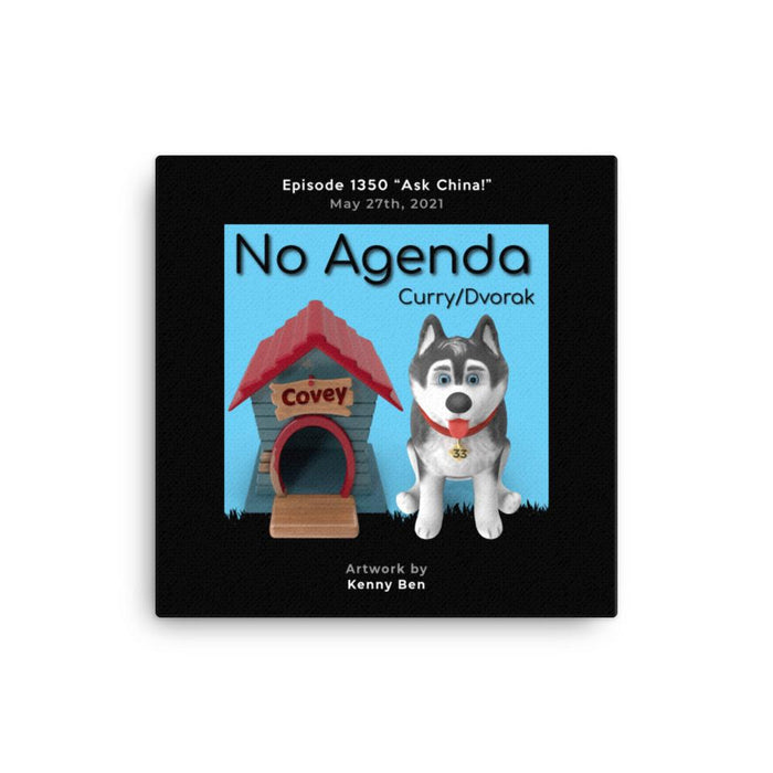 NO AGENDA 1350 - customizable canvas cover art