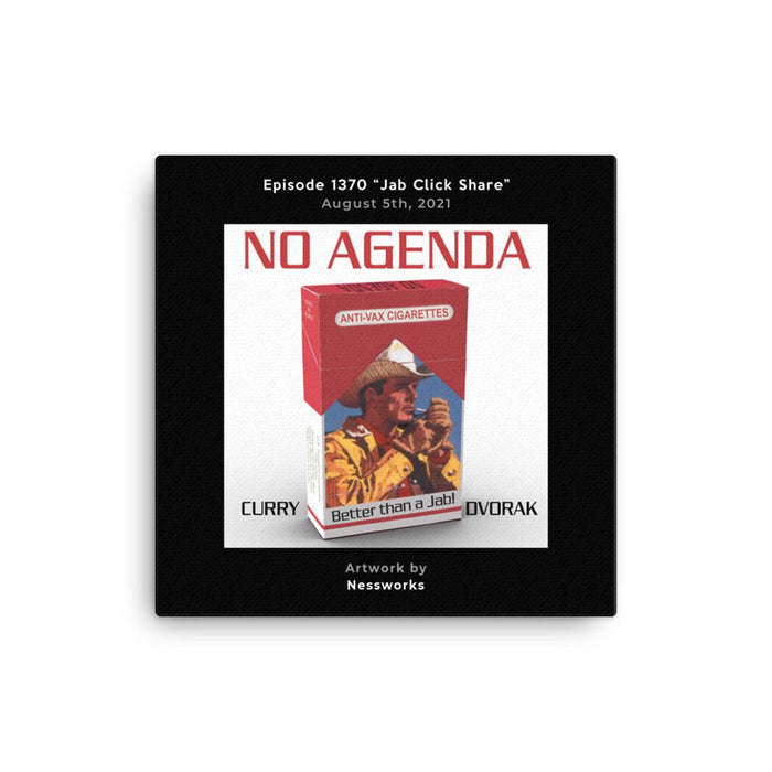 NO AGENDA 1370 - customizable canvas cover art