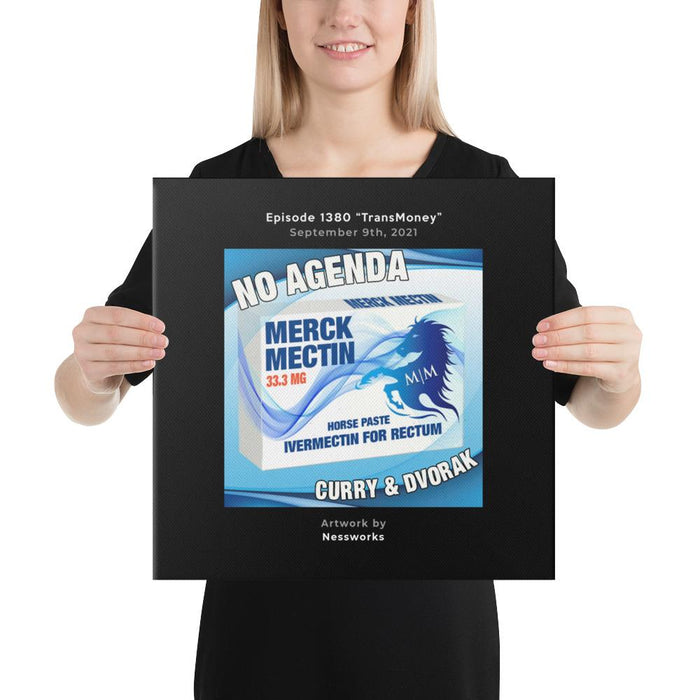 NO AGENDA 1380 - customizable canvas cover art