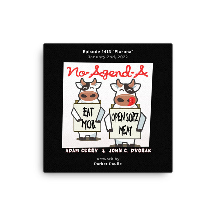 NO AGENDA 1413 - customizable canvas cover art