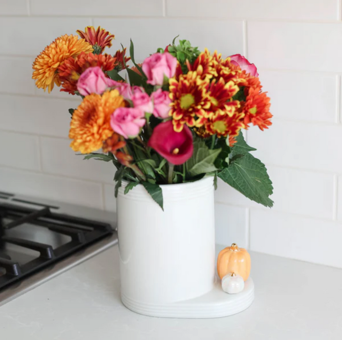Nora Flemming-pinstripes utensil crock