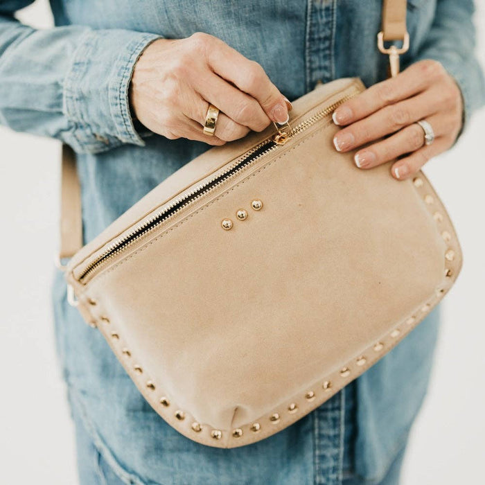 Oat Studded Suede