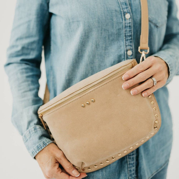 Oat Studded Suede