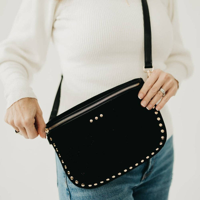 Oat Studded Suede