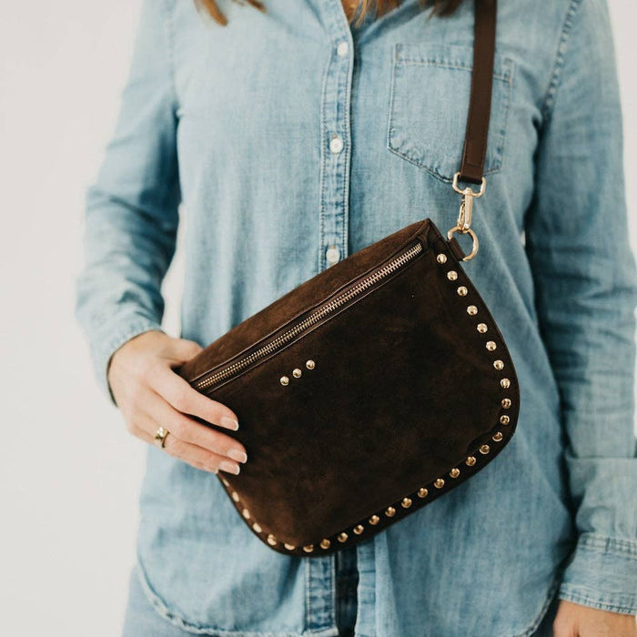 Oat Studded Suede