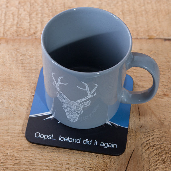 Oops - Set of 6 Cork Coasters - Idontspeakicelandic