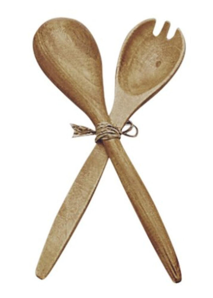 Pacific Merchants 12" Fork and Spoon Serving Set - K0773