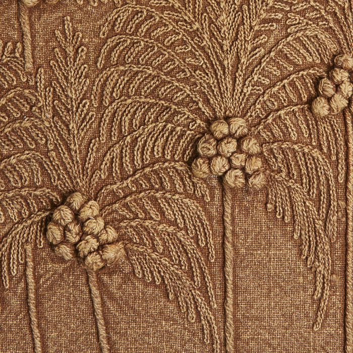 Palm Dusk Embroidered Cushion 45x45cm
