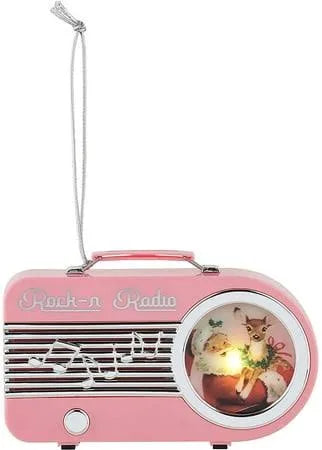 Pink Mr. Christmas radio