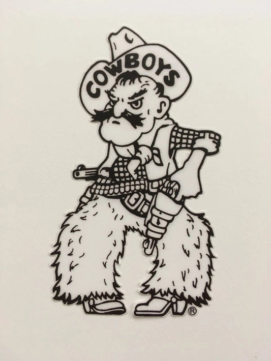Pistol Pete Black & White - Decals