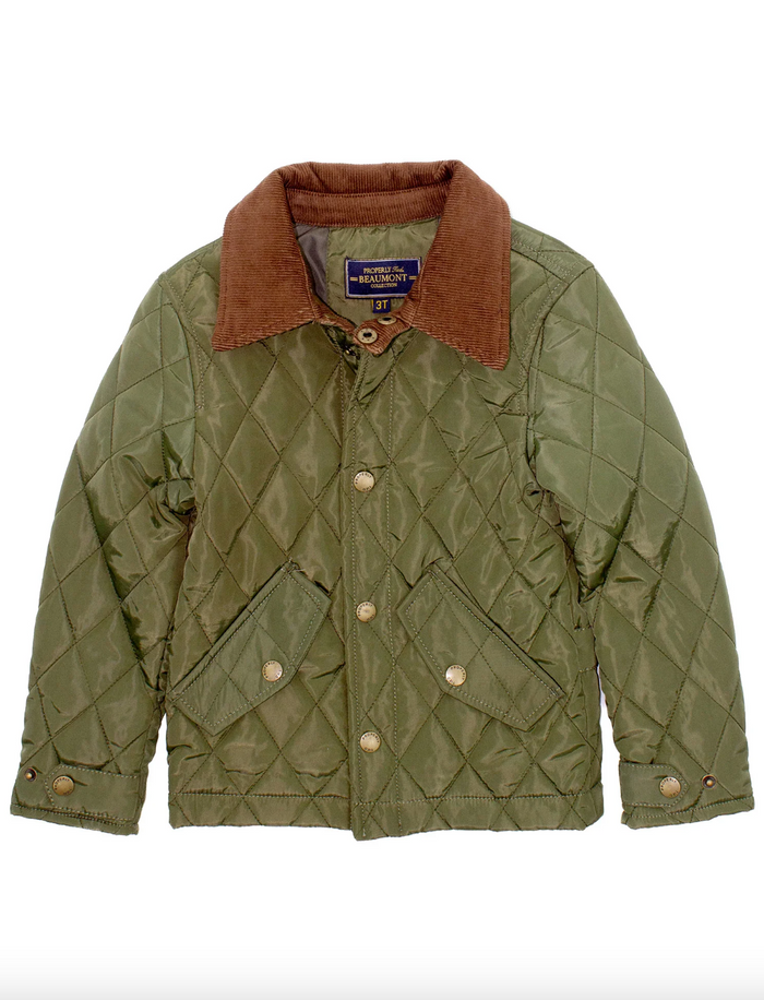 Properly Tied- Boys Beaumont Jacket Olive