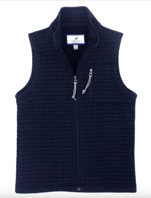 Properly Tied- Boys Delta Vest Navy