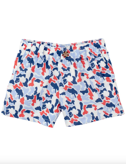 Properly Tied- Boys Mallard Short Americana Camo