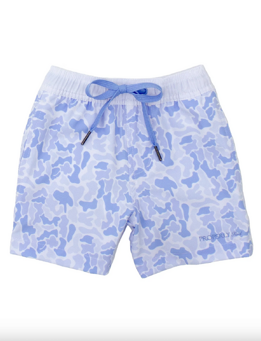 Properly Tied-Boys Riviera Swim Trunk River Camo