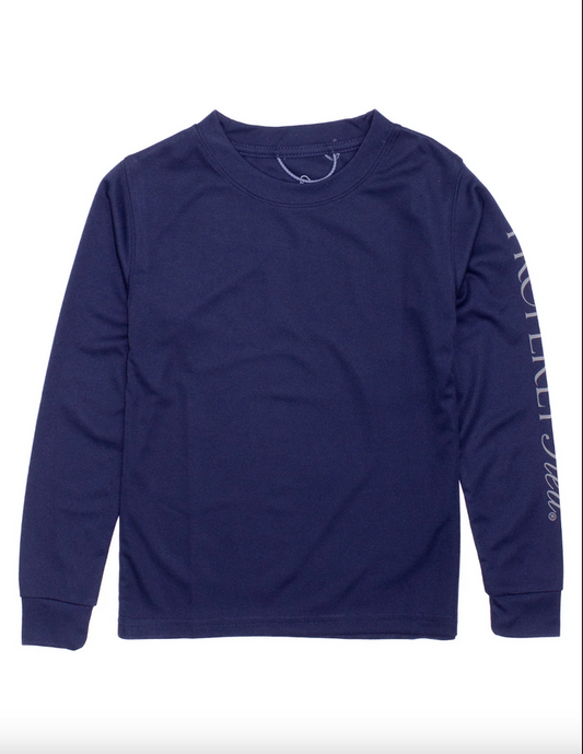 Properly Tied-Boys Tidal Rashguard Navy