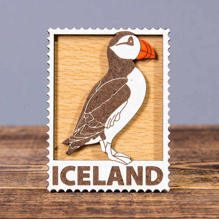 Puffin - Laser Cut Layered Magnet - Idontspeakicelandic
