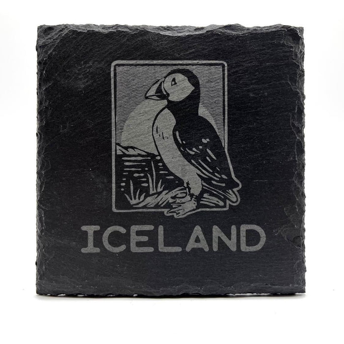 Puffin Sun - Slate Coaster