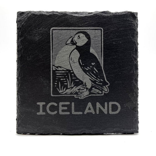 Puffin Sun - Slate Coaster