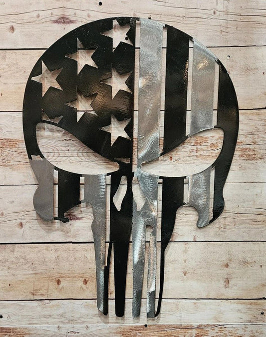 Punisher Skull - Black and Silver