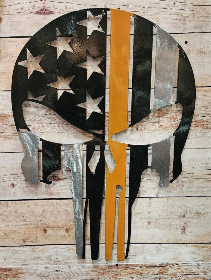 Punisher Skull - Orange Line
