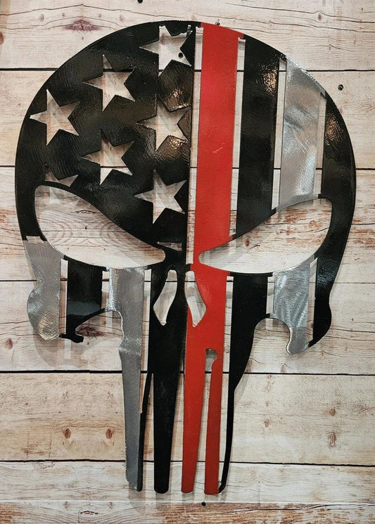 Punisher Skull - Red Line