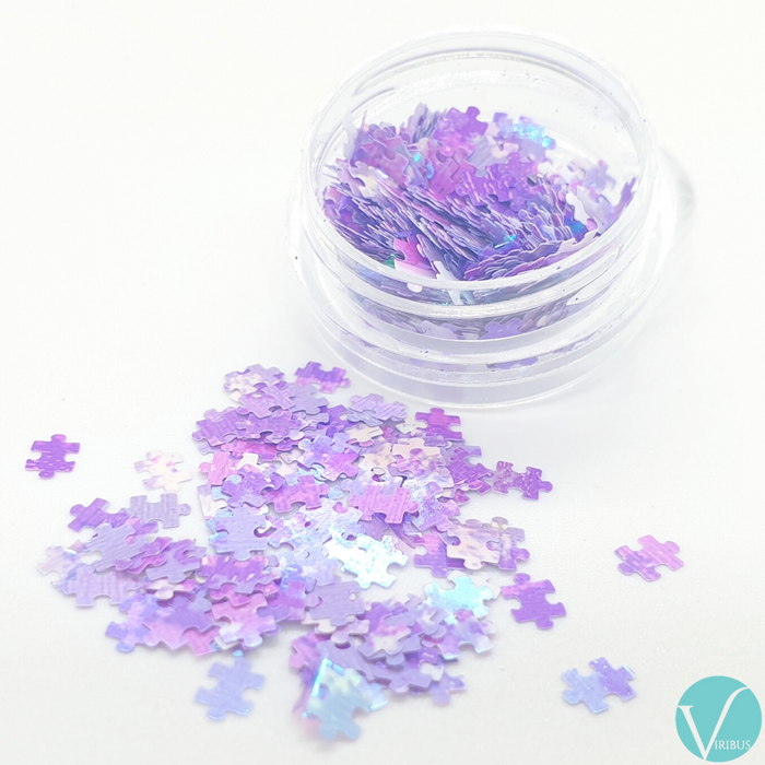 Puzzle Nail Art Holo UV 12 Colour Set image 7