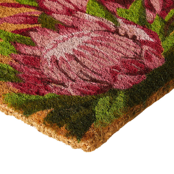 Raspberry Protea Coir Doormat 75x45cm