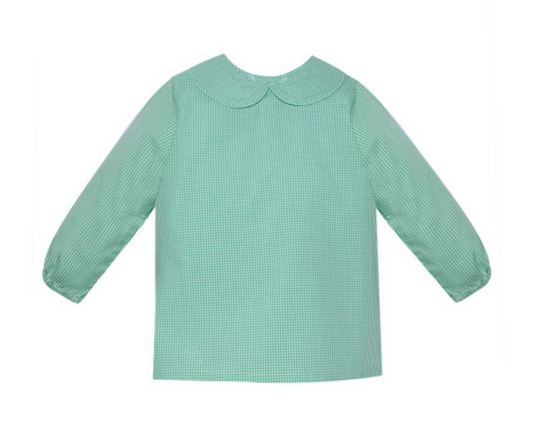 Remember Nguyen-Teagan Green Gingham Shirt