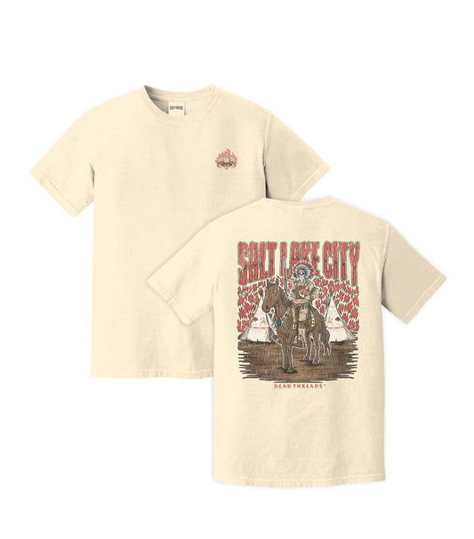 SALT LAKE CITY FOOTBALL - “3 SKULL” PREMIUM T - SHIRT – T-Shirt – Dead Threads Apparel