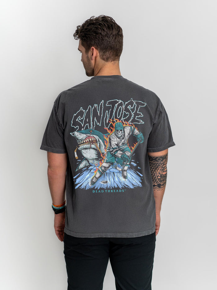 SAN JOSE HOCKEY - “DT ESSENTIAL" PREMIUM T - SHIRT – T-Shirt – Dead Threads Apparel