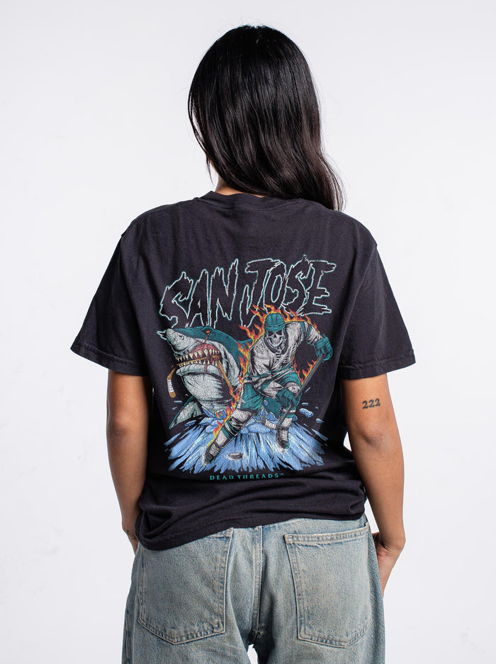 SAN JOSE HOCKEY - “DT ESSENTIAL" PREMIUM T - SHIRT – T-Shirt – Dead Threads Apparel