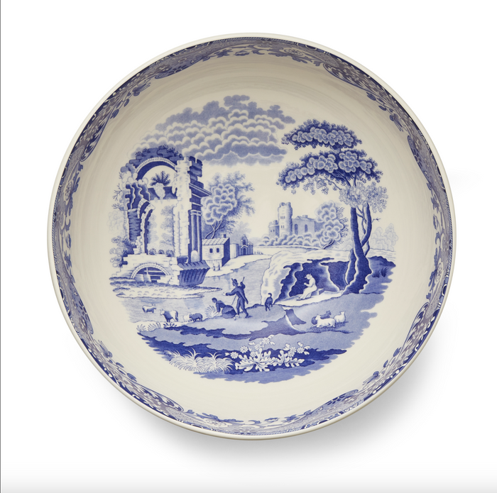 Blue Italian Round Bowl