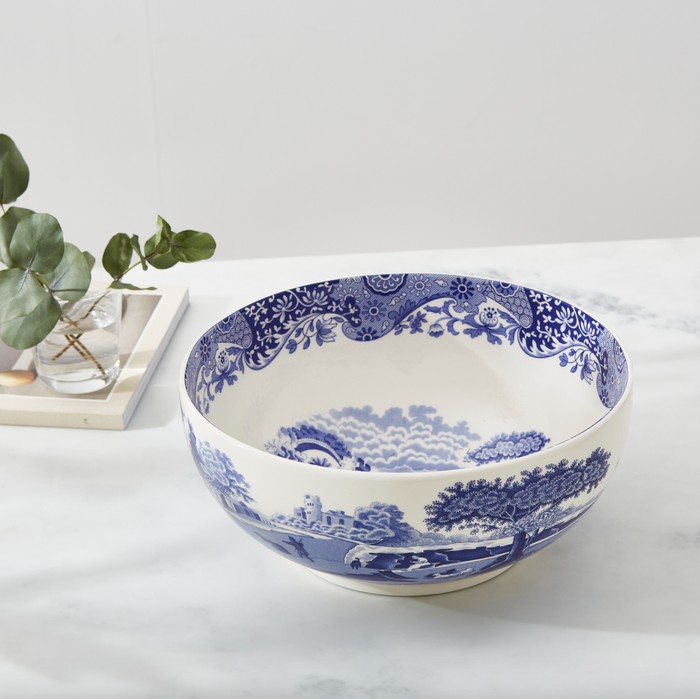 Blue Italian Round Bowl