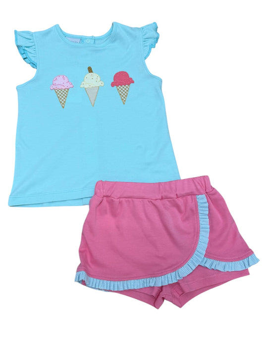 Squiggles- Ice Cream Skort Set