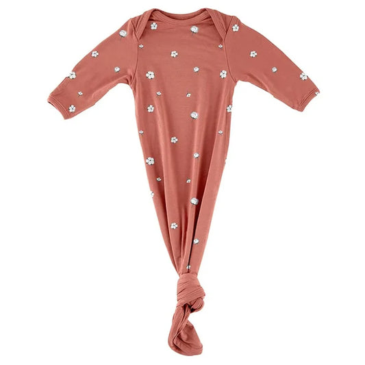 Stephan Baby - Knotted Gown - Cotton Blossom