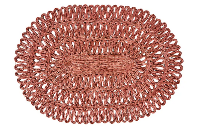 Straw Loop Oval Placemat