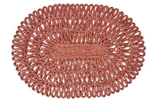 Straw Loop Oval Placemat