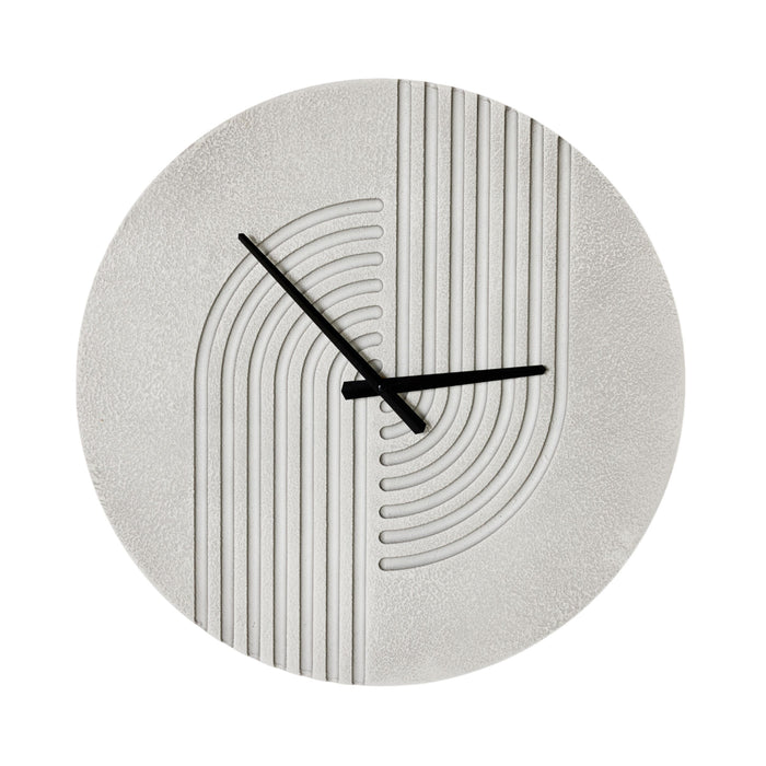 Swirl Wall Clock Grey 50x50x4cm