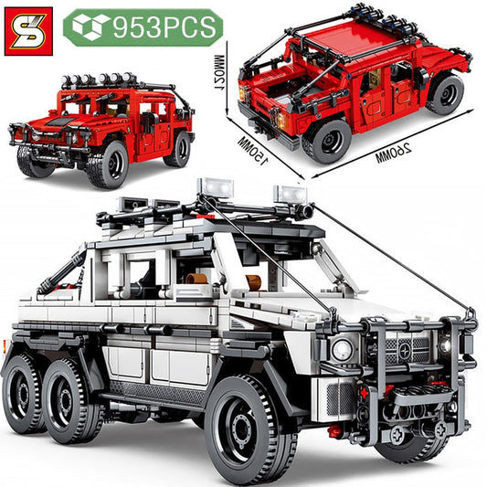 SY BLOCK Technical Hummer Pullback car SY BLOCK