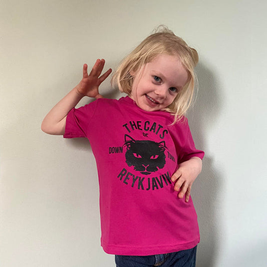 The Cats of Reykjavik - Kid's T-shirt - Pink