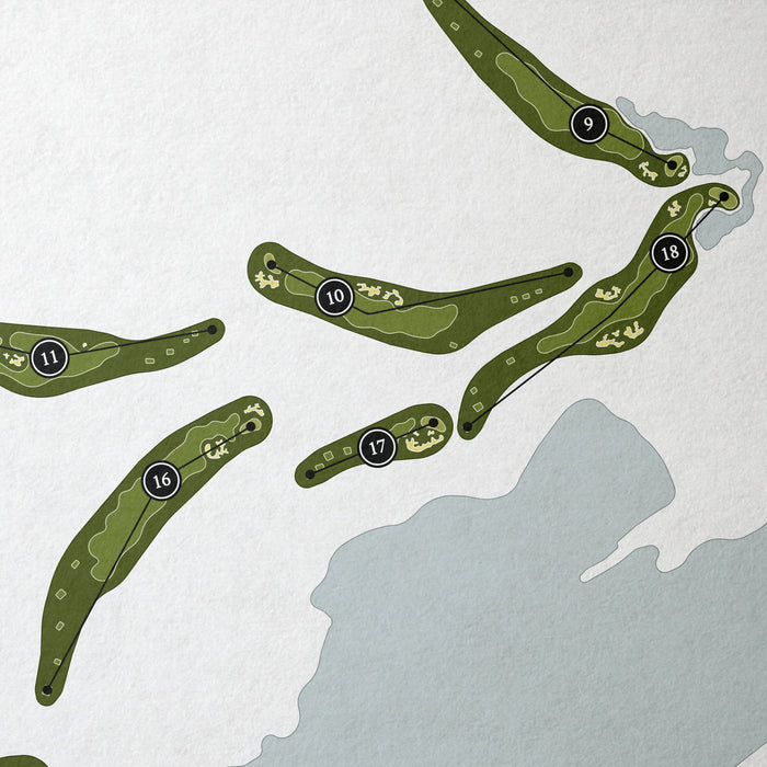 The Club at Kukui'ula | Golf Course Map | Close Up