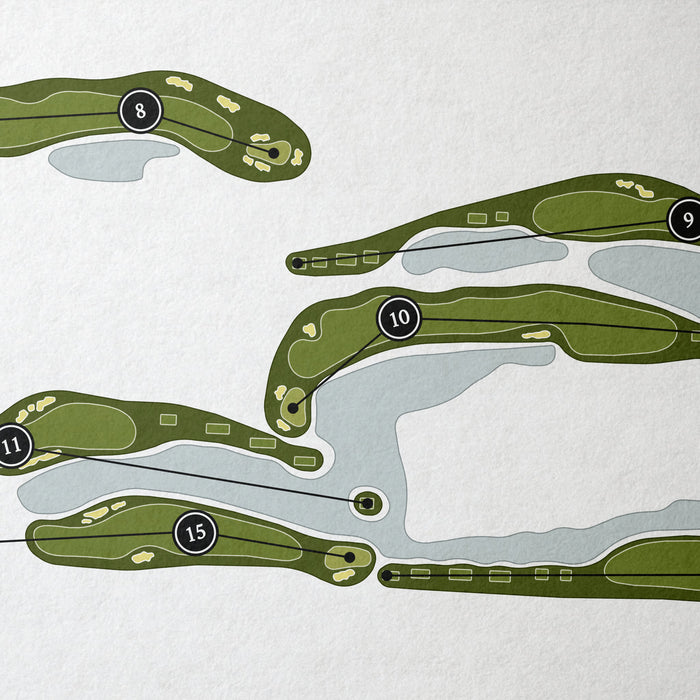 The Club at Quail Ridge - North Course | Golf Course Map | Close Up