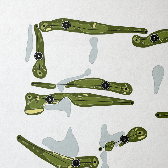 The Club at Quail Ridge - South Course | Golf Course Map | Close Up