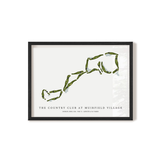 The Country Club at Muirfield Village | Golf Course Map | Black Frame
