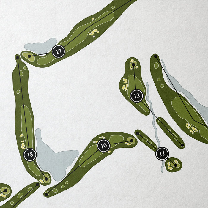 The Country Club at Muirfield Village | Golf Course Map | Close Up