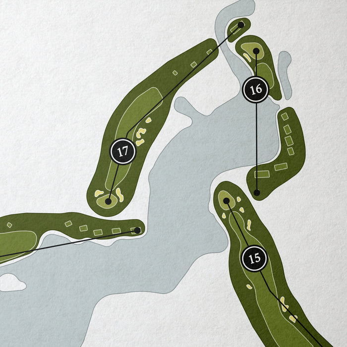The Country Club of North Carolina - Dogwood Course | Golf Course Map | Close Up