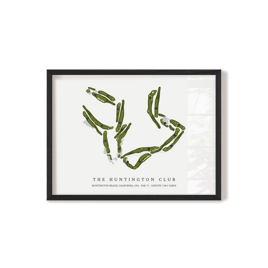 The Huntington Club | Golf Course Map | Black Frame