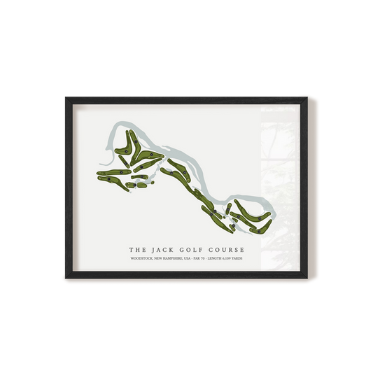 The Jack Golf Course | Golf Course Map | Black Frame