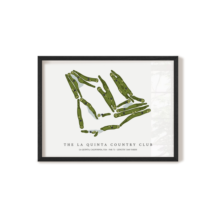 The La Quinta Country Club | Golf Course Map | Black Frame