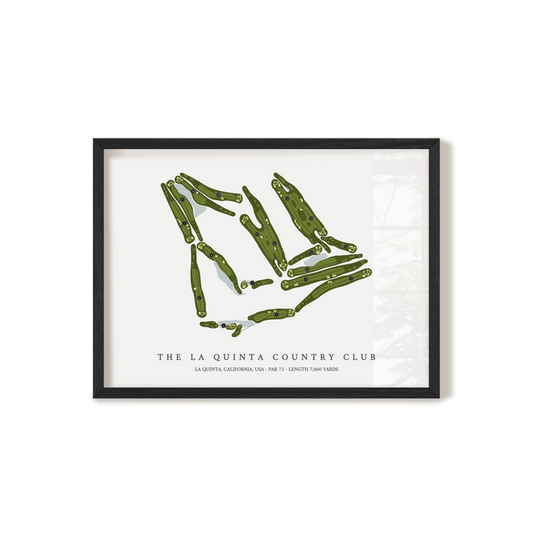 The La Quinta Country Club | Golf Course Map | Black Frame